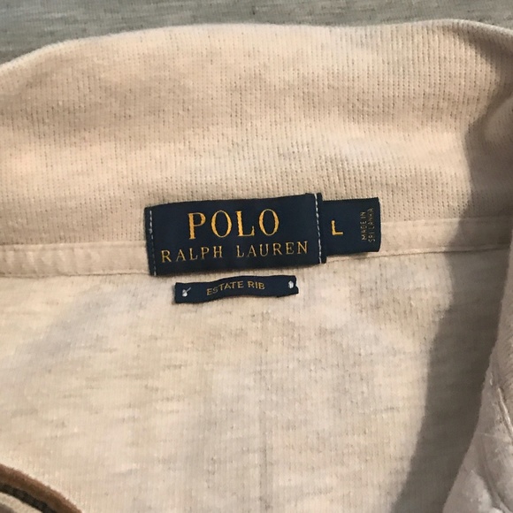 Polo Ralph Lauren Off White Quarter Zip Sweater - Picture 3 of 3